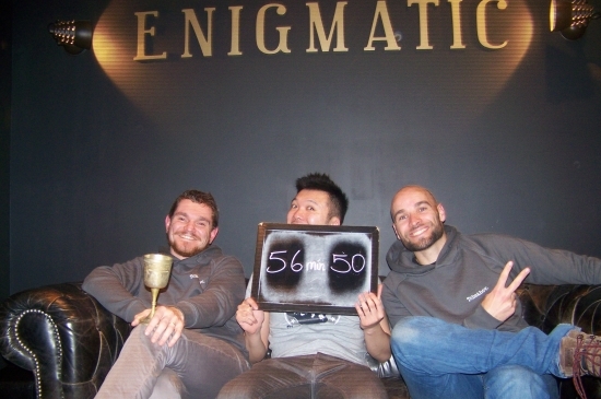 Notre Escape Room la plus difficile ne leur a pas résisté ! Bravo à nos 3 chevaliers qui ont résolu les énigmes de la pièce et reviennent victorieux, avec le Saint Graal !